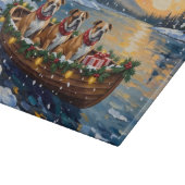 Kerstbootvakantie voor Bulldog Snijplank (Hoek)