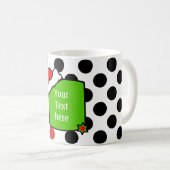 kerstbord + jouw tekst of Afbeelding Koffiemok (Voorkant rechts)
