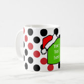 kerstbord + jouw tekst of Afbeelding Koffiemok (Voorkant links)
