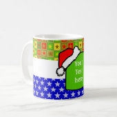 kerstbord + jouw tekst of Afbeelding Koffiemok (Voorkant links)