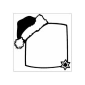 kerstbord met Pet voor kerstbedekking en Star Rubberstempel (Afrduk)