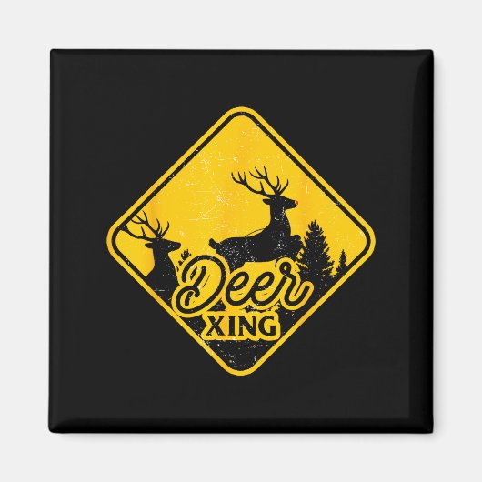 Kerstbord rendier grappig voor mannen magneet (Voorkant)