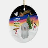 Kerstborden - Coton de Tulear #3 Keramisch Ornament (Rechts)