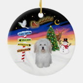 Kerstborden - Coton de Tulear #3 Keramisch Ornament (Achterkant)