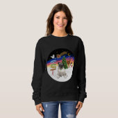 Kerstborden met een Pug Classic T-Shirt 805 (Voorkant volledig)