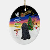 Kerstborden - Puli Keramisch Ornament (Rechts)