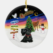 Kerstborden - Schotse Terrier #12 Keramisch Ornament (Achterkant)