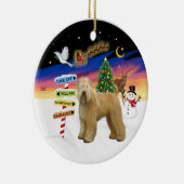 Kerstborden - Wheaten (Stand) Keramisch Ornament (Rechts)