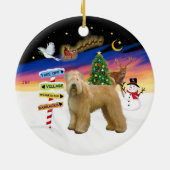 Kerstborden - Wheaten (Stand) Keramisch Ornament (Achterkant)