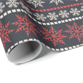 kerstborduurwerk cadeaupapier (Rol Hoek)