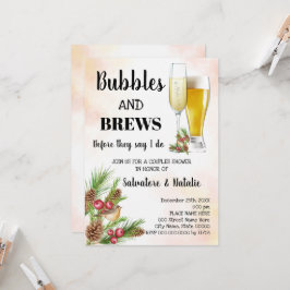 Kerstborrel & -Biertjes Koppels Shower Kaart