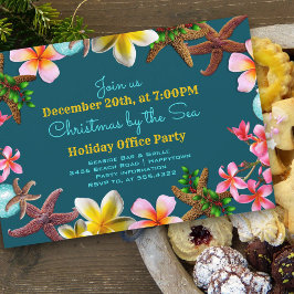 Kerstborrel op het strand uitnodiging