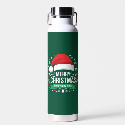 Kerstborrel Waterfles (Voorkant)