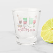 Kerstborrels om de sfeer erin te brengen shot glas (Achterkant)