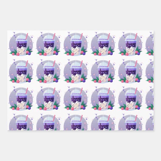 kerstborreltheezakpapier inpakpapier vel (Voorkant 2)