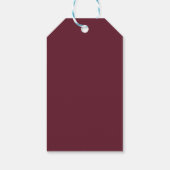 Kerstborstel Schrift Diep Rood Kerstfeest Cadeaulabel (Achterkant)