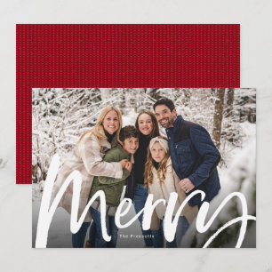 Kerstborstel schrift vet foto Kerstmis Feestdagenkaart