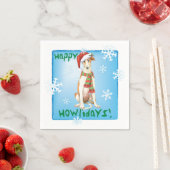 kerstBorzoi Napkins Servet (Insitu)