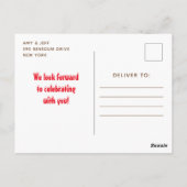 Kerstbos Arctic Fox Birthday Party Briefkaart (Achterkant)