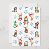 Kerstbos Baby shower van dieren Kaart (Achterkant)