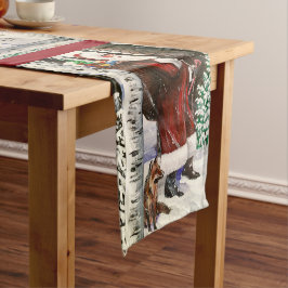 Kerstbos Bezoeker Tablerunner Korte Tafelloper