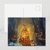 Kerstbos. Briefkaart (Voorkant / Achterkant)
