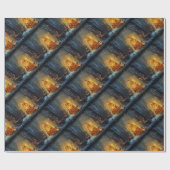 Kerstbos. Cadeaupapier (Vlak)