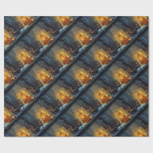 Kerstbos. Cadeaupapier (Vlak)