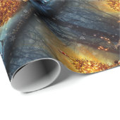 Kerstbos. Cadeaupapier (Rol Hoek)