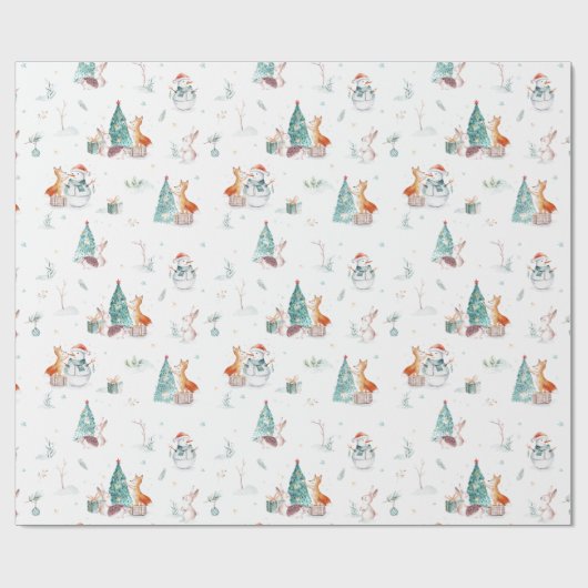 Kerstbos Cadeaupapier (Vlak)