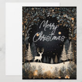 Kerstbos Feestdagenkaart (Voorkant / Achterkant)