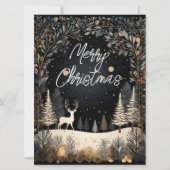 Kerstbos Feestdagenkaart (Voorkant)