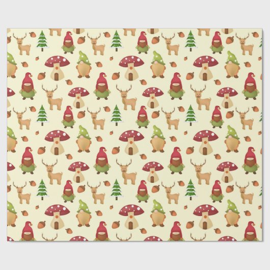 kerstbos Gnome | FEESTDAGEN Cadeaupapier (Vlak)