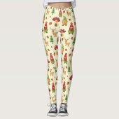 kerstbos Gnome | FEESTDAGEN Leggings (Voorkant)