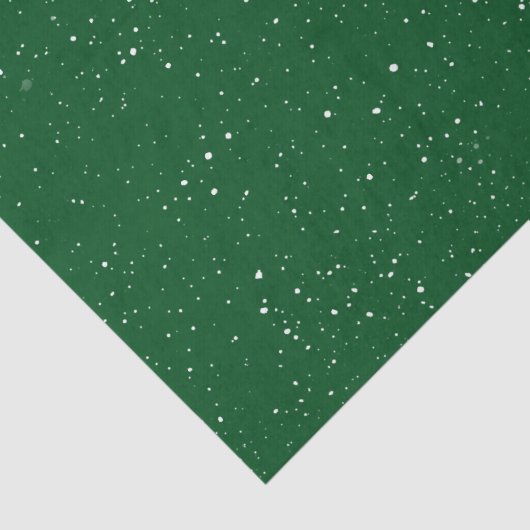 Kerstbos Groen w / witte sneeuw Tissuepapier (Detail)