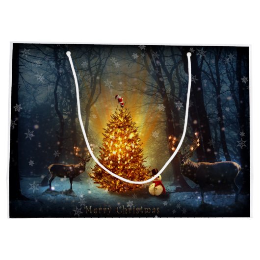 Kerstbos. Groot Cadeauzakje (Achterkant)