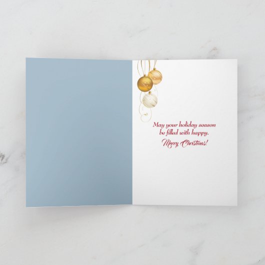 Kerstbos in een envelop feestdagen kaart (Binnen)