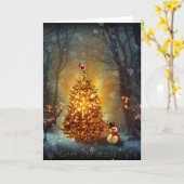 Kerstbos. Kaart (Gele Bloem)