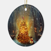 Kerstbos. Keramisch Ornament (Links)