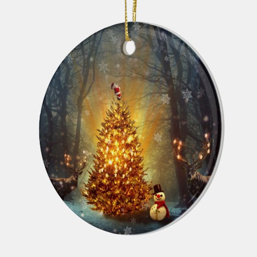 Kerstbos. Keramisch Ornament (Links)
