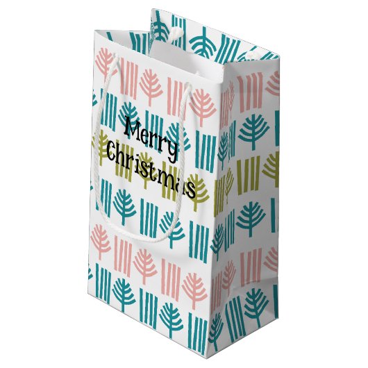 Kerstbos Klein Cadeauzakje (Achterkant Gekanteld)