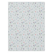 Kerstbos met cadeaus, bomen en sneeuw tafelkleed (Voorkant)