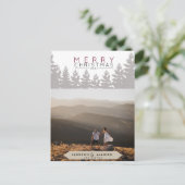 kerstbos | Pijnboom en fotokaart Briefkaart (Staand voorkant)