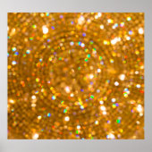 Kerstbos: Silhouet Winter Wallpaper. Poster (Voorkant)