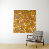 Kerstbos: Silhouet Winter Wallpaper. Wandkleed (In Situ (horizontaal))