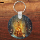 Kerstbos. Sleutelhanger (Voorkant)