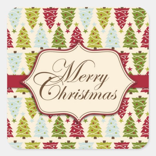 Kerstbos Sticker 2 (Voorkant)