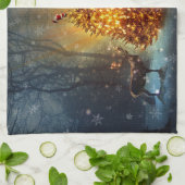 Kerstbos. Theedoek (Gevouwen)