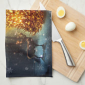 Kerstbos. Theedoek (Quarter Fold)