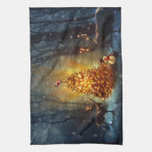 Kerstbos. Theedoek (Verticaal)